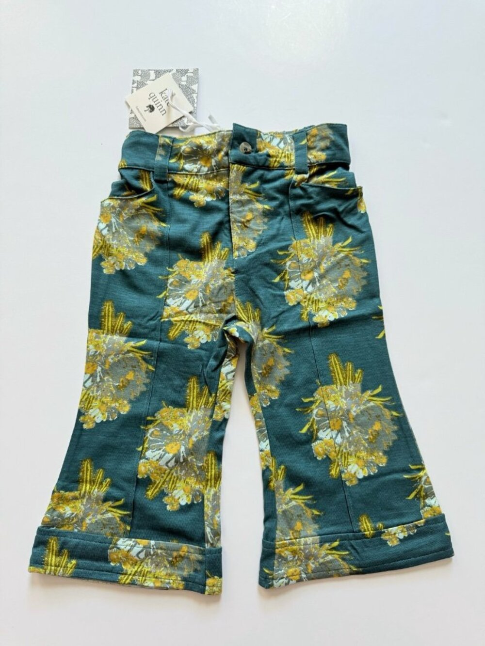 Kate Quinn Girl cactus floral pants 12-18 months NWT
